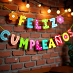 KEEGONU Feliz Cumpleaños Banner | Spanish Birthday Party Decoration