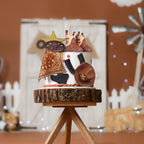KEE PARTY Cowboy Cake Decorations: Cowboy Hat & Boot Cake Toppers for Western Themed Cakes