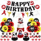 KEFAN Karate Sports Party Supplies – Taekwondo Birthday Banners, Cake Toppers & Balloons