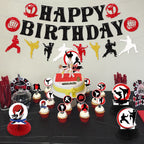 KEFAN Karate Sports Party Supplies – Taekwondo Birthday Banners, Cake Toppers & Balloons