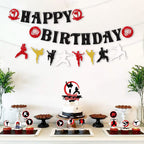 KEFAN Karate Sports Party Supplies – Taekwondo Birthday Banners, Cake Toppers & Balloons