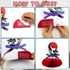 KEFAN Karate Sports Party Supplies – Taekwondo Birthday Banners, Cake Toppers & Balloons