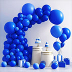 K.E.J Royal Blue Balloon Arch Kit – 145pcs Latex Balloons (18, 12, 10, 5 Inch) for Party Decoration