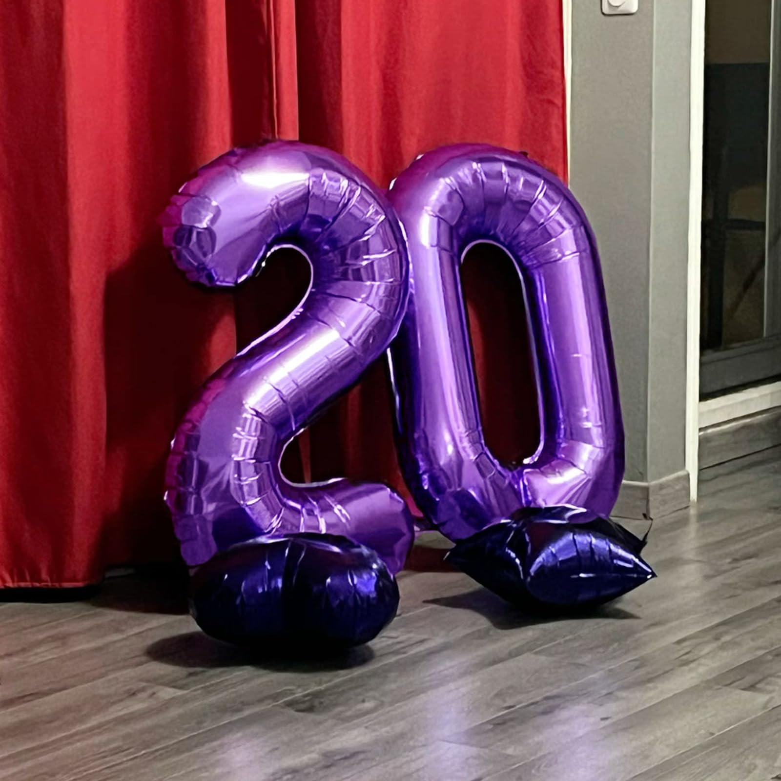 Kelfuoya 40-Inch Purple Number 10 Digital Balloon – Jumbo Mylar Foil Balloons for Birthdays, Weddings & Anniversaries