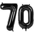 Kelfuoya 40-Inch Black Number 70 Digital Balloon | Jumbo Mylar Balloons for Birthday & Anniversary