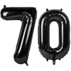 Kelfuoya 40-Inch Black Number 70 Digital Balloon | Jumbo Mylar Balloons for Birthday & Anniversary