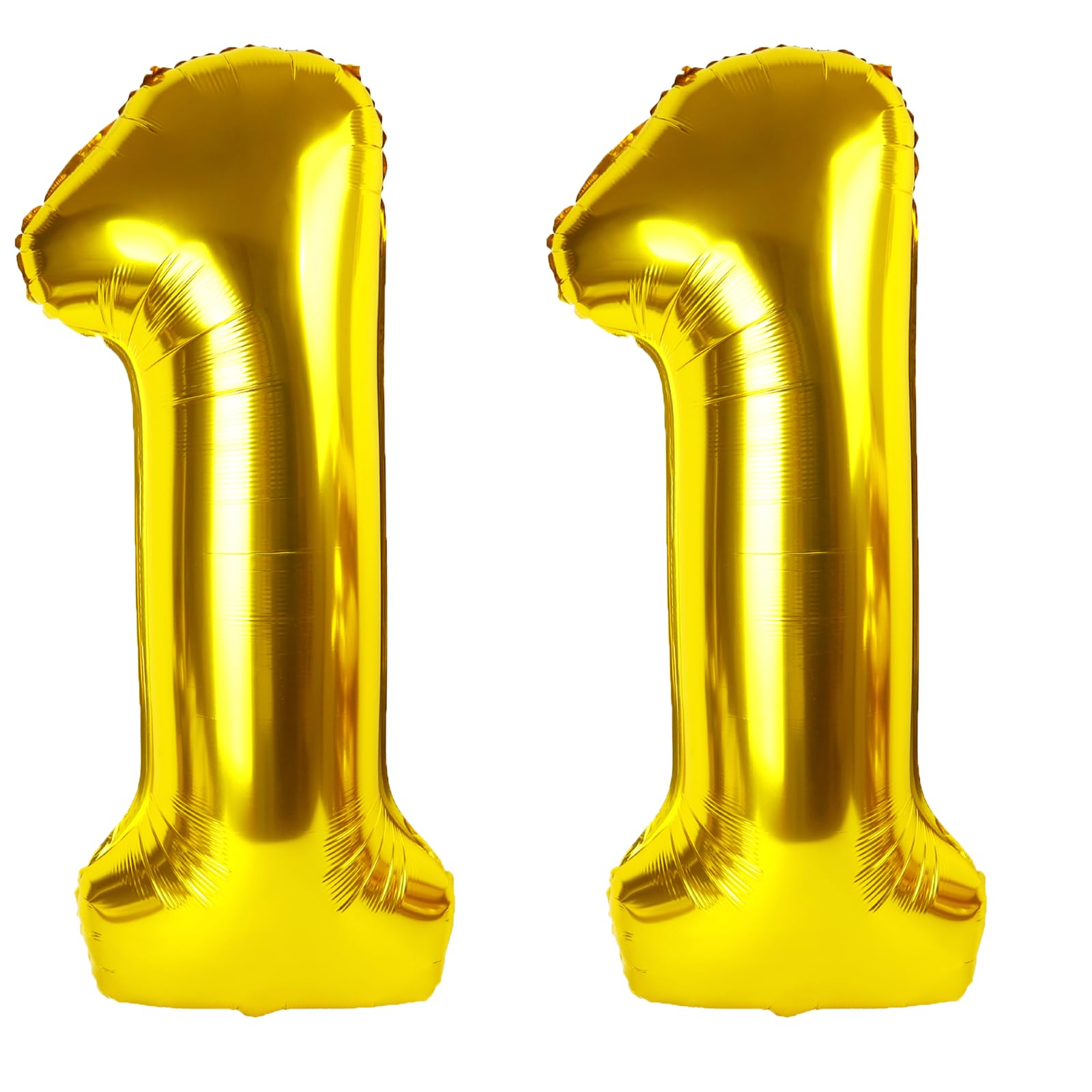 Kelfuoya 40 Inch Gold Number 11 Balloon – Jumbo Mylar Foil Balloons for 11th Birthday, Weddings & Anniversaries
