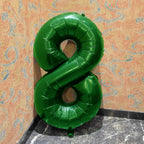 Kelfuoya 40in Green Number 8 Balloon – Large Foil Balloons for Birthdays