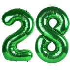 Kelfuoya 40-Inch Green Number 28 Balloon | Jumbo Mylar Foil Helium Balloons for Birthdays & Anniversaries