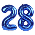 Kelfuoya 40-Inch Navy Blue Number 28 Digital Balloon – Jumbo Mylar Balloons for Birthday & Anniversary