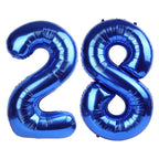 Kelfuoya 40-Inch Navy Blue Number 28 Digital Balloon – Jumbo Mylar Balloons for Birthday & Anniversary