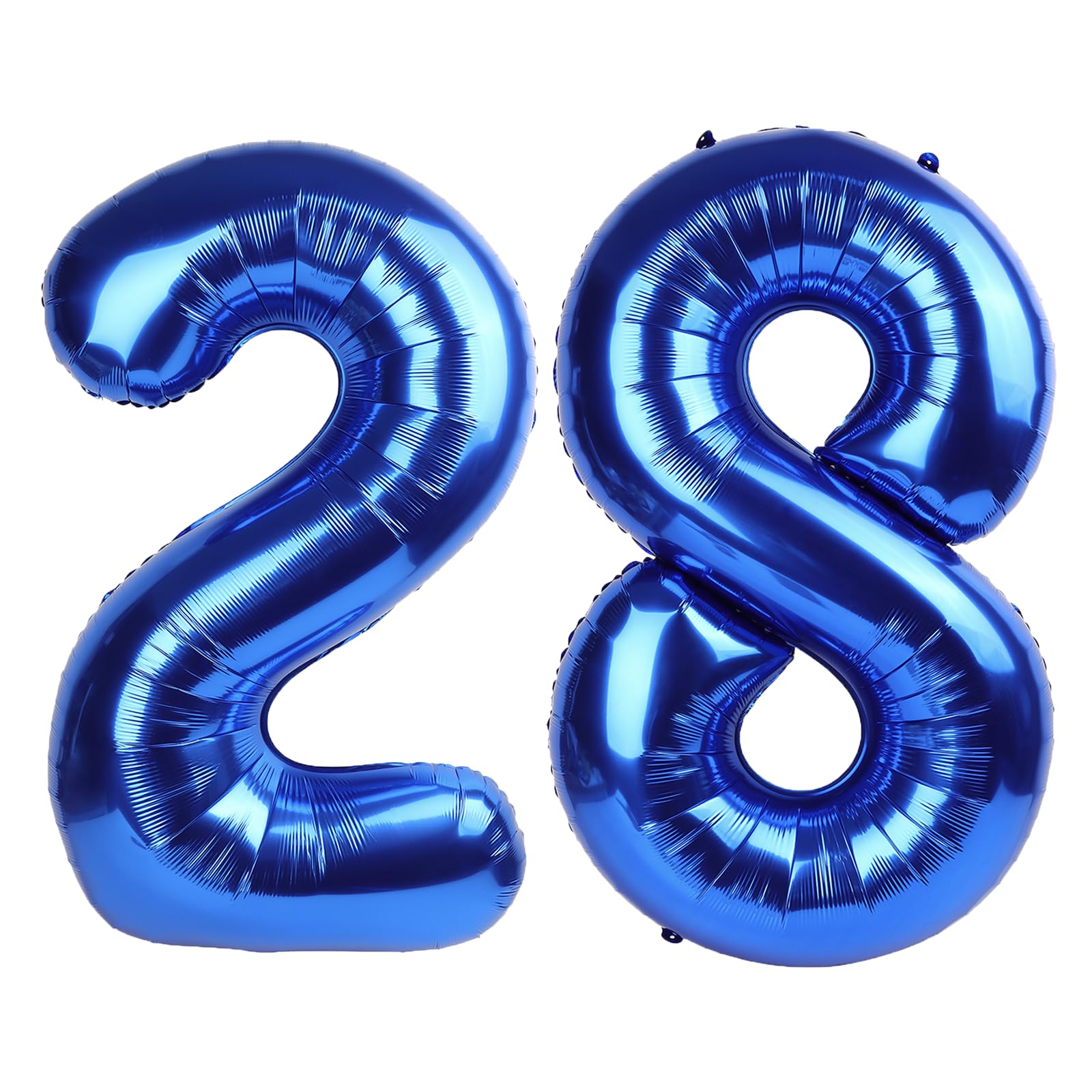 Kelfuoya 40-Inch Navy Blue Number 28 Digital Balloon – Jumbo Mylar Balloons for Birthday & Anniversary