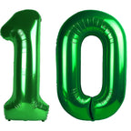 Kelfuoya 40-Inch Number 10 Digital Balloon – Jumbo Mylar Foil Helium Balloons for Birthday & Anniversary Parties