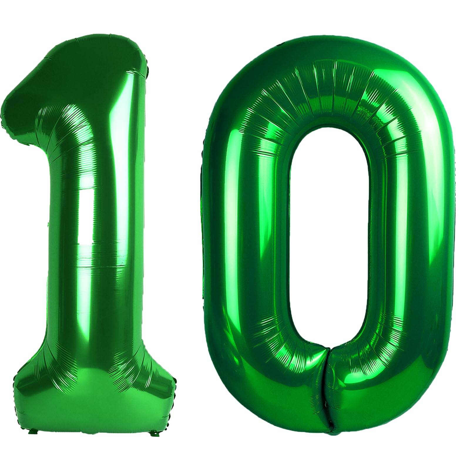 Kelfuoya 40-Inch Number 10 Digital Balloon – Jumbo Mylar Foil Helium Balloons for Birthday & Anniversary Parties