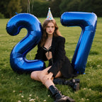 Kelfuoya 40-Inch Navy Blue Number 7 Balloon | Large Foil Balloons for Parties