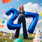 Kelfuoya 40-Inch Navy Blue Number 7 Balloon | Large Foil Balloons for Parties