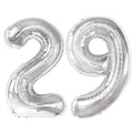 Kelfuoya 40-Inch Silver Number 29 Balloon | Jumbo Mylar Foil Balloons for Birthday, Anniversary & Wedding Decor