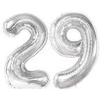Kelfuoya 40-Inch Silver Number 29 Balloon | Jumbo Mylar Foil Balloons for Birthday, Anniversary & Wedding Decor