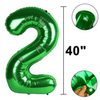 Kelfuoya 40-Inch Green Number 28 Balloon | Jumbo Mylar Foil Helium Balloons for Birthdays & Anniversaries