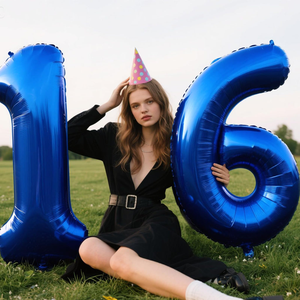 Kelfuoya 40 Inch Navy Blue Number 1 Foil Balloon – Jumbo Milestone Balloons for Birthdays, Weddings & Events