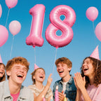 Kelfuoya Pink Number 8 Balloon, 40in Jumbo Mylar Foil Balloons