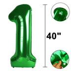 Kelfuoya 40-Inch Number 10 Digital Balloon – Jumbo Mylar Foil Helium Balloons for Birthday & Anniversary Parties