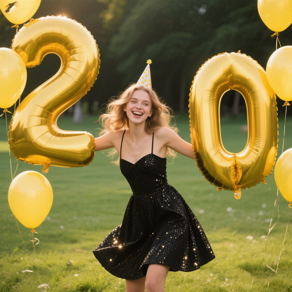 Kelfuoya 40 Inch Gold Number 0 Balloon – Jumbo Mylar Foil Balloons for Birthdays, Weddings & Anniversaries