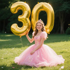 Kelfuoya 40 Inch Gold Number 0 Balloon – Jumbo Mylar Foil Balloons for Birthdays, Weddings & Anniversaries