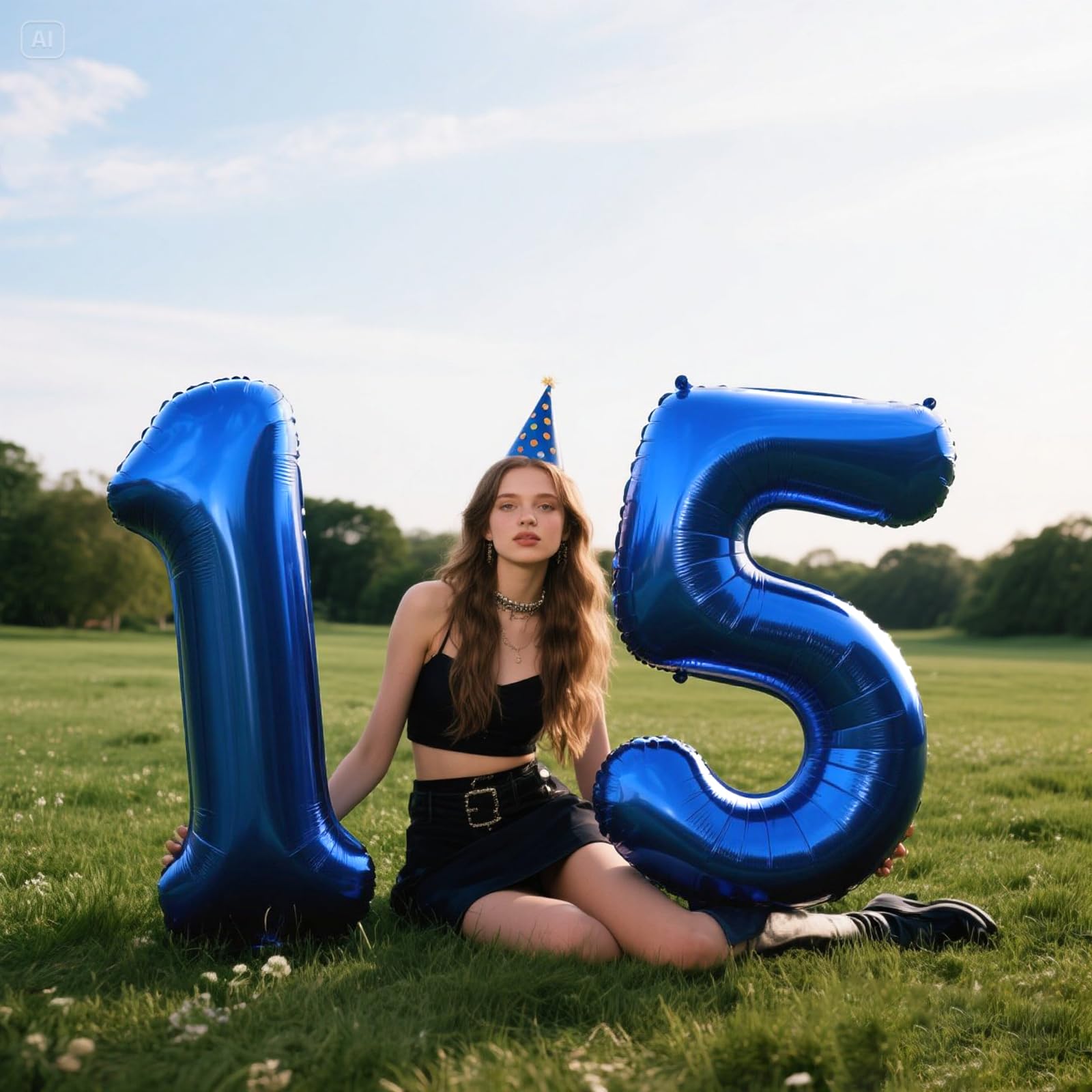 Kelfuoya 40 Inch Navy Blue Number 1 Foil Balloon – Jumbo Milestone Balloons for Birthdays, Weddings & Events