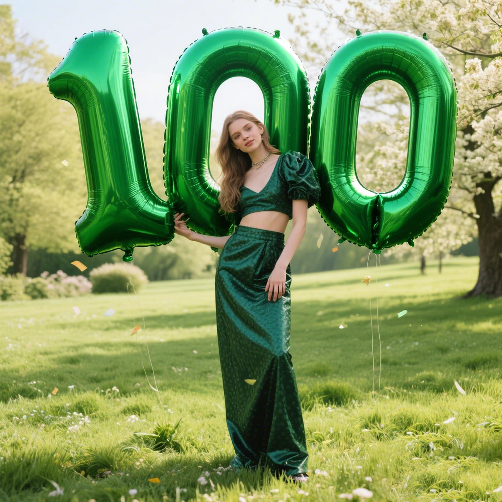 Kelfuoya 40-Inch Number 10 Digital Balloon – Jumbo Mylar Foil Helium Balloons for Birthday & Anniversary Parties