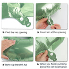 Kelfuoya 40-Inch Olive Green Four-Number Foil Balloons for Birthdays & Anniversaries