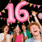 Kelfuoya Pink Large 6 Number Balloons – 40 Inch Foil Party Decoration