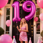 Kelfuoya 40-Inch Rose Purple Number 9 Foil Balloon – Jumbo Mylar Balloons for Birthdays & Celebrations