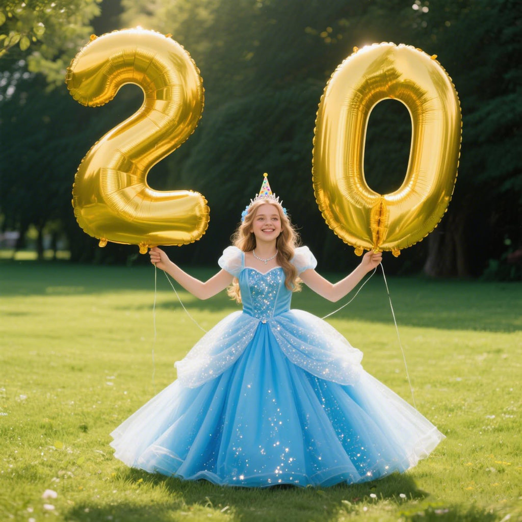 Kelfuoya 40 Inch Gold Number 0 Balloon – Jumbo Mylar Foil Balloons for Birthdays, Weddings & Anniversaries