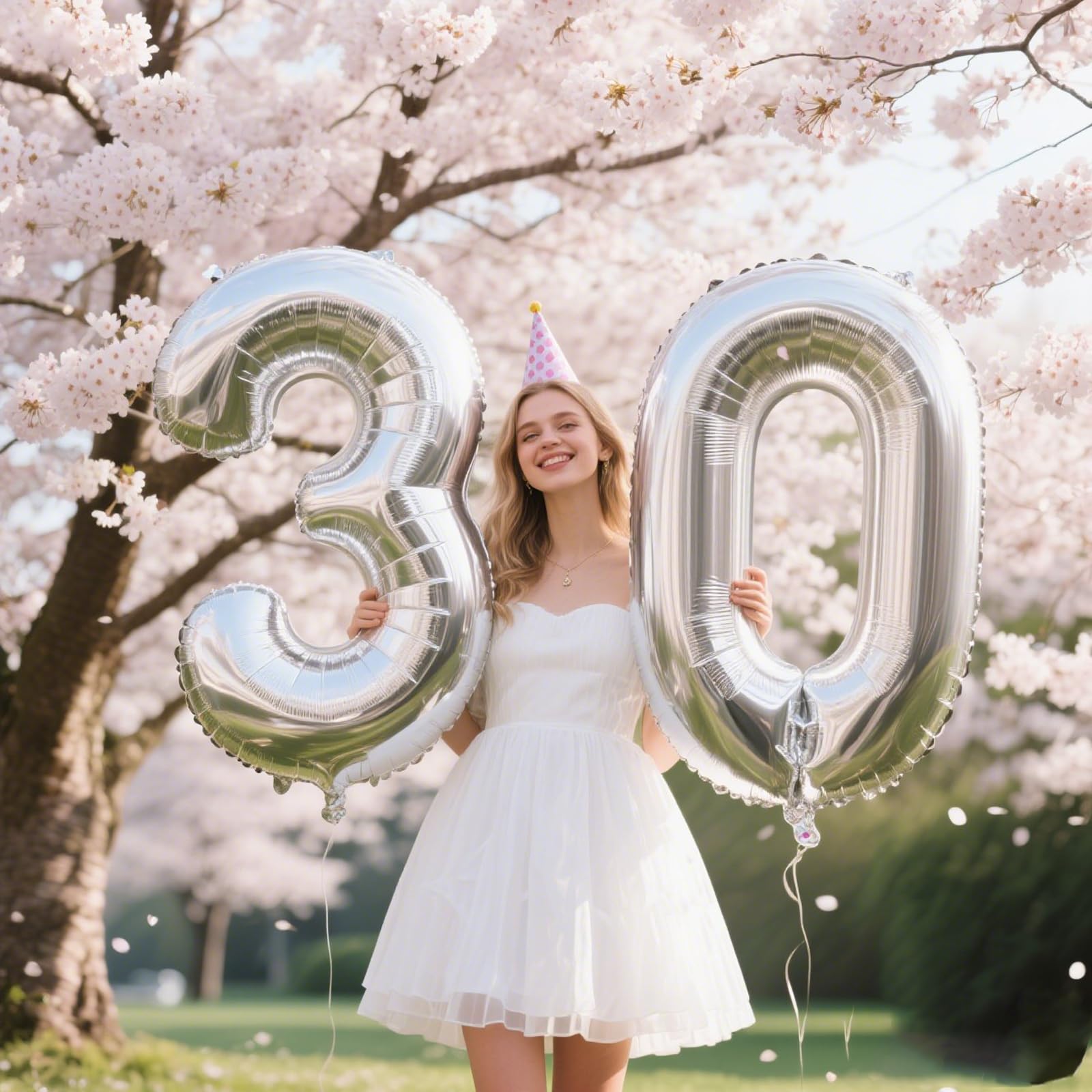 Kelfuoya 40-Inch Silver Foil Number 0 Balloon – Jumbo Digital Birthday & Anniversary Balloons