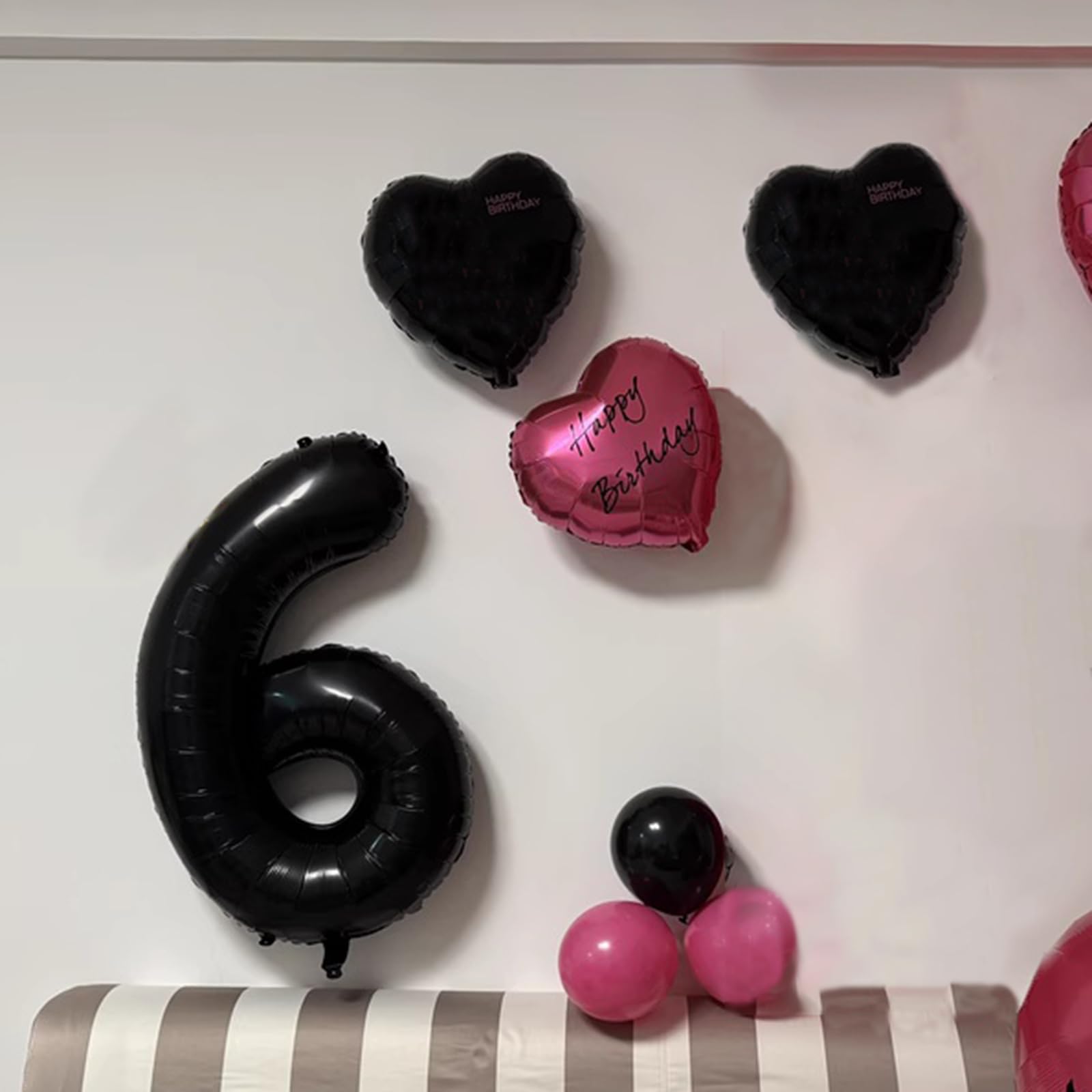 Kelfuoya 40-Inch Black Number 36 Balloon – Jumbo Mylar Foil Balloons for 36th Birthday & Anniversary