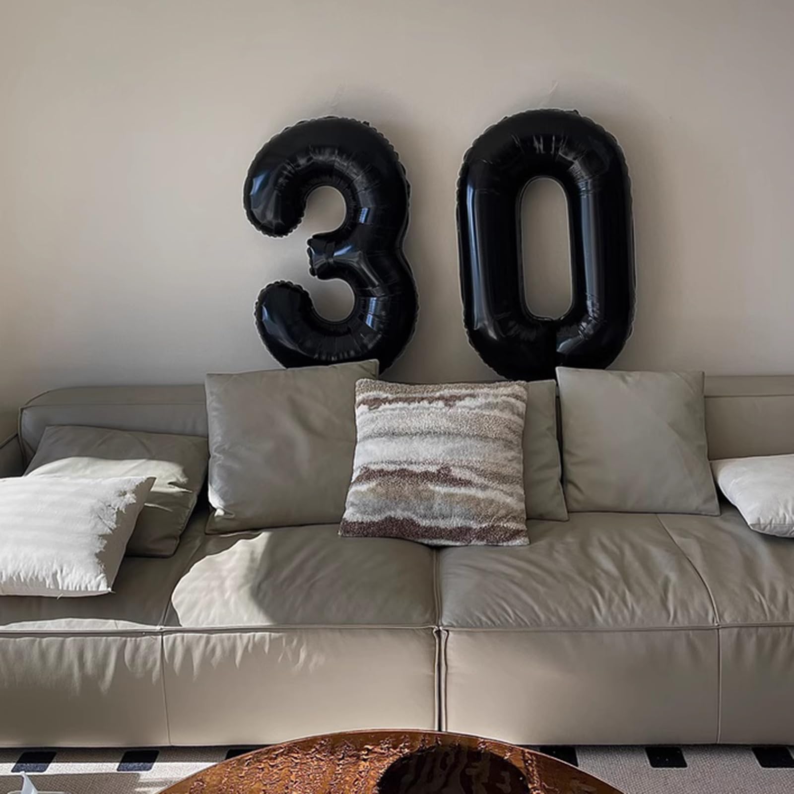 Kelfuoya 40-Inch Black Number 70 Digital Balloon | Jumbo Mylar Balloons for Birthday & Anniversary
