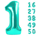 Kelfuoya 40-Inch Teal Number 1 Balloon – Jumbo Mylar Foil Balloons for Birthday Parties, Weddings & Anniversaries