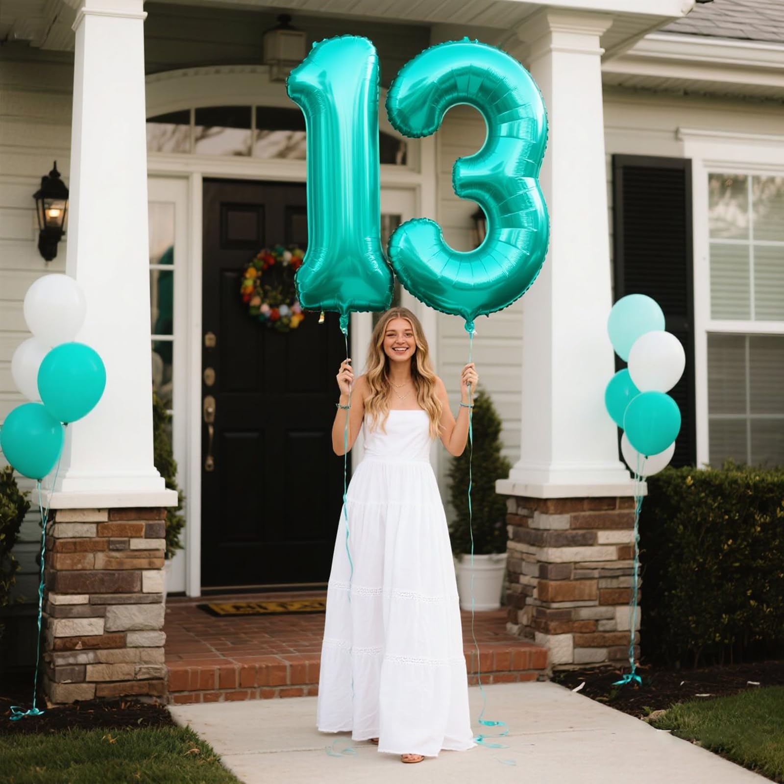 Kelfuoya 40-Inch Teal Number 1 Balloon – Jumbo Mylar Foil Balloons for Birthday Parties, Weddings & Anniversaries
