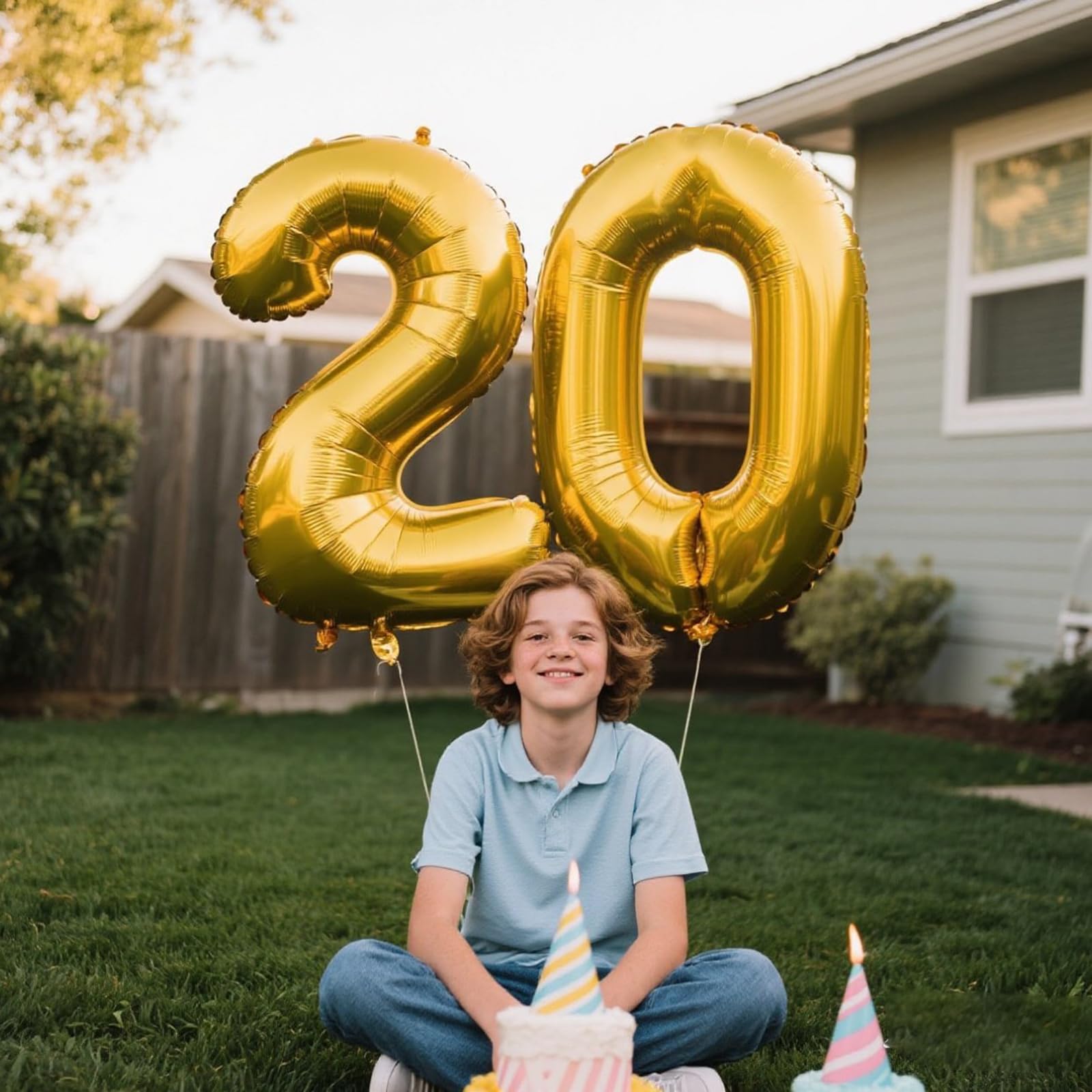 Kelfuoya 40 Inch Gold Number 0 Balloon – Jumbo Mylar Foil Balloons for Birthdays, Weddings & Anniversaries