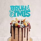 Keltora Blue Glitter Bruh I’m 15 Cake Topper – 15th Birthday Decoration
