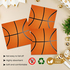 KFJBPB 40 Pcs Basketball Plates and Napkins Party Supplies – Serves 20