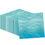 KFJBPB | 50 Pcs Ocean Sea Napkins – 13 x 13 Inches Ocean Waves Paper Napkins for Baby Showers, Hawaiian Parties, Ocean Theme Celebrations