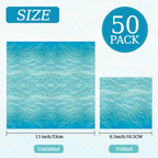 KFJBPB | 50 Pcs Ocean Sea Napkins – 13 x 13 Inches Ocean Waves Paper Napkins for Baby Showers, Hawaiian Parties, Ocean Theme Celebrations