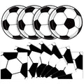 KFJBPB 40 Pcs Soccer Plates & Napkins Party Set – Disposable Tableware for Sports Theme Celebrations