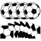KFJBPB 40 Pcs Soccer Plates & Napkins Party Set – Disposable Tableware for Sports Theme Celebrations