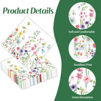 KFJBPB 50 Pcs Wildflower Napkins – 13x13 Floral Paper Napkins for Parties