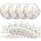 KFJBPB Wildflower Plates & Napkins Party Kit – 40 Pcs for 20 Guests
