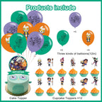 KGNZIUIZIU Owl House Birthday Party Decorations – Cartoon Theme Banner, Balloons, Cake Topper & Cupcake Toppers