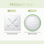 KHAIVI 40 PCS Golf Party Decorations – Disposable Plates & Napkins, Golf Ball Themed Party Supplies